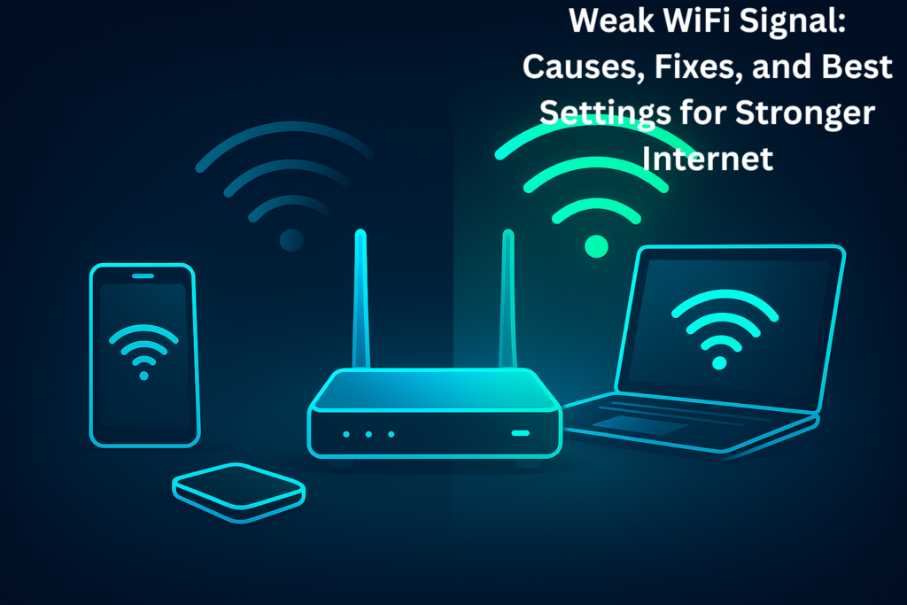 Weak WiFi Signal: Causes, Fixes, and Best Settings for Stronger Internet Weak WiFi Signal: Causes, Fixes, and Best Settings for Stronger Internet
